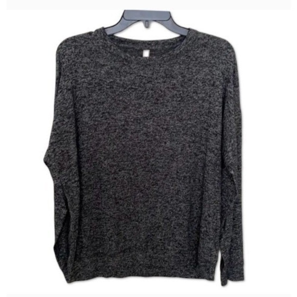 Athleta Mindful Grey Long Sleeve Crew Neck Pullover Athleisure Top XS  E02